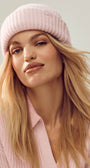 Courchevel Cashmere Beanie - Frosted Pink