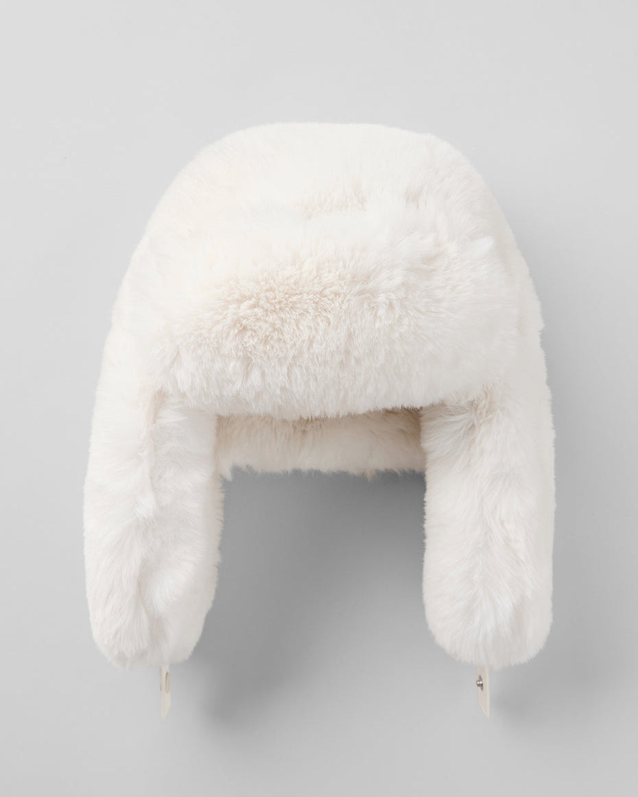 Faux Fur Starstruck Hat - Ivory