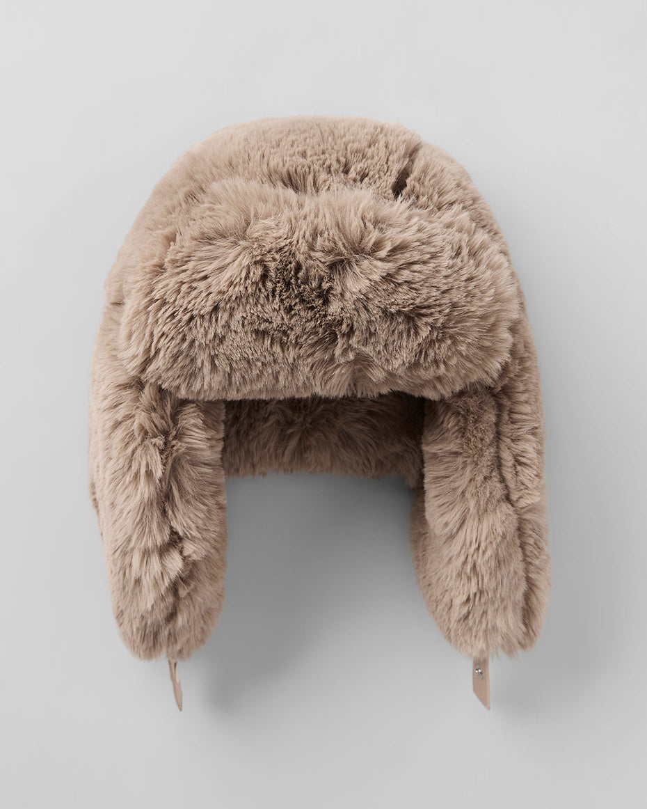 Faux Fur Starstruck Hat - Oat