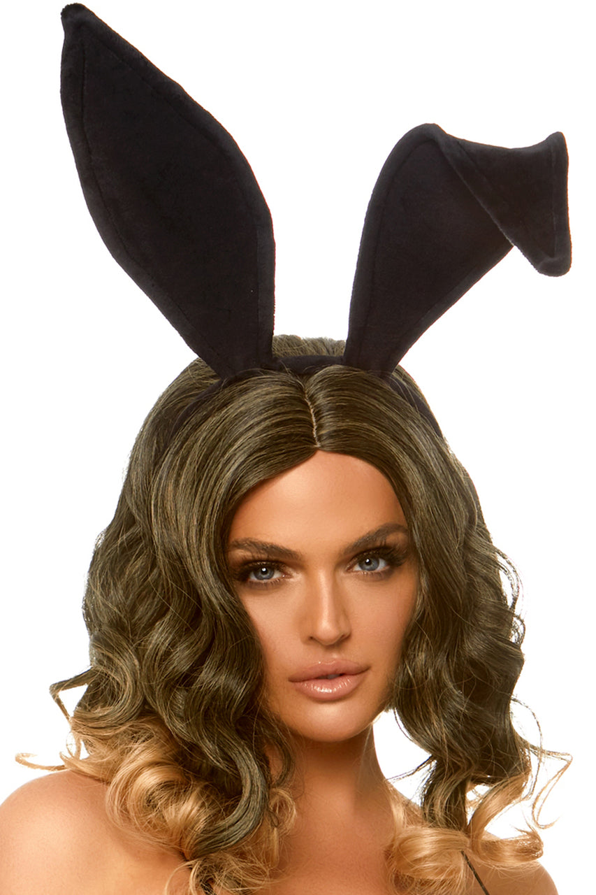 Long Velvet Bunny Ears Costume Accessory