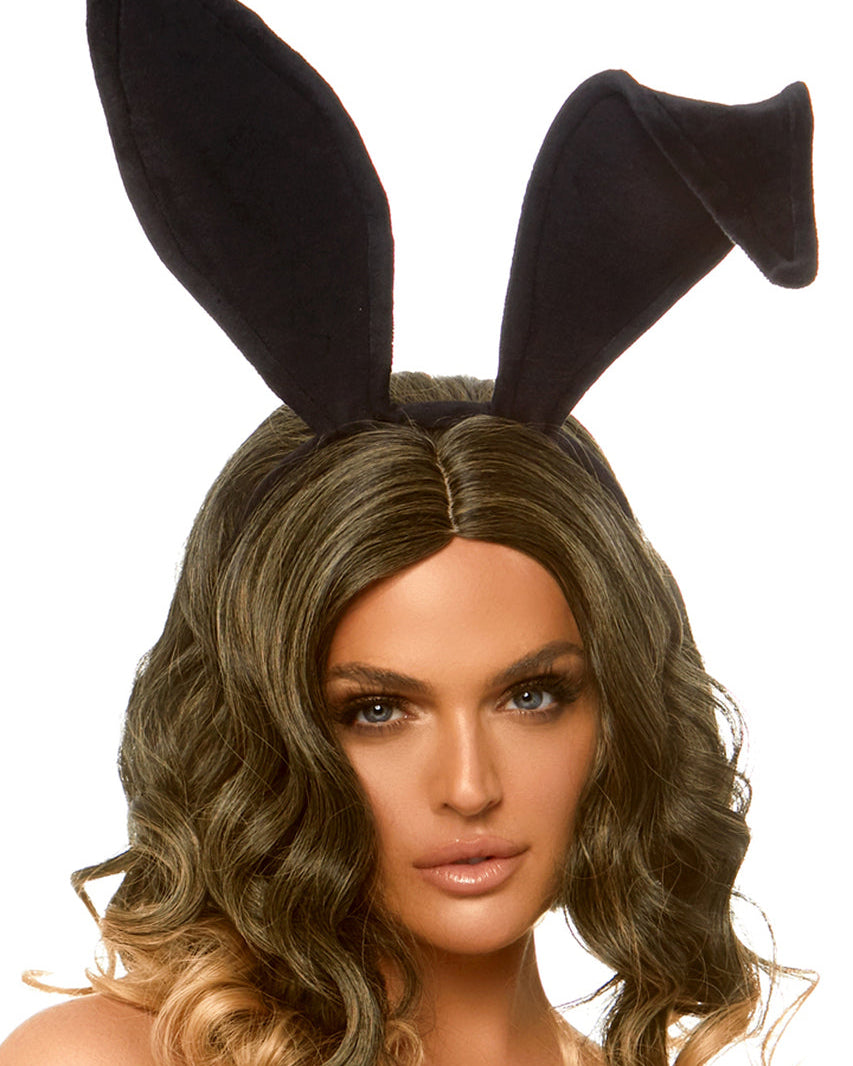 Long Velvet Bunny Ears Costume Accessory