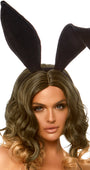 Long Velvet Bunny Ears Costume Accessory