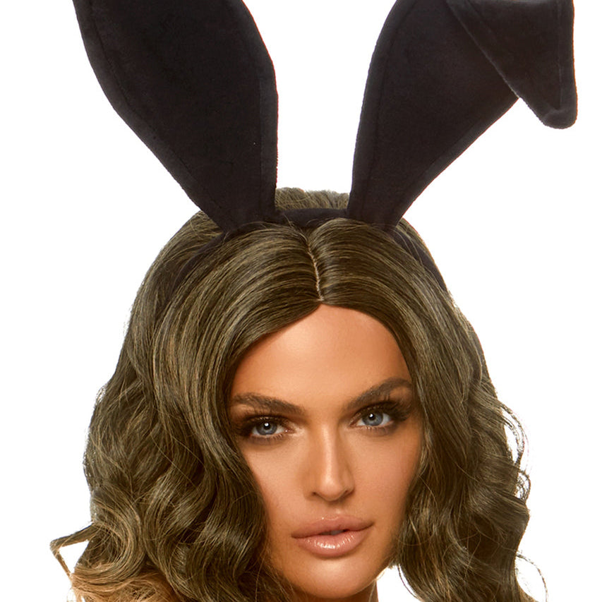 Long Velvet Bunny Ears Costume Accessory