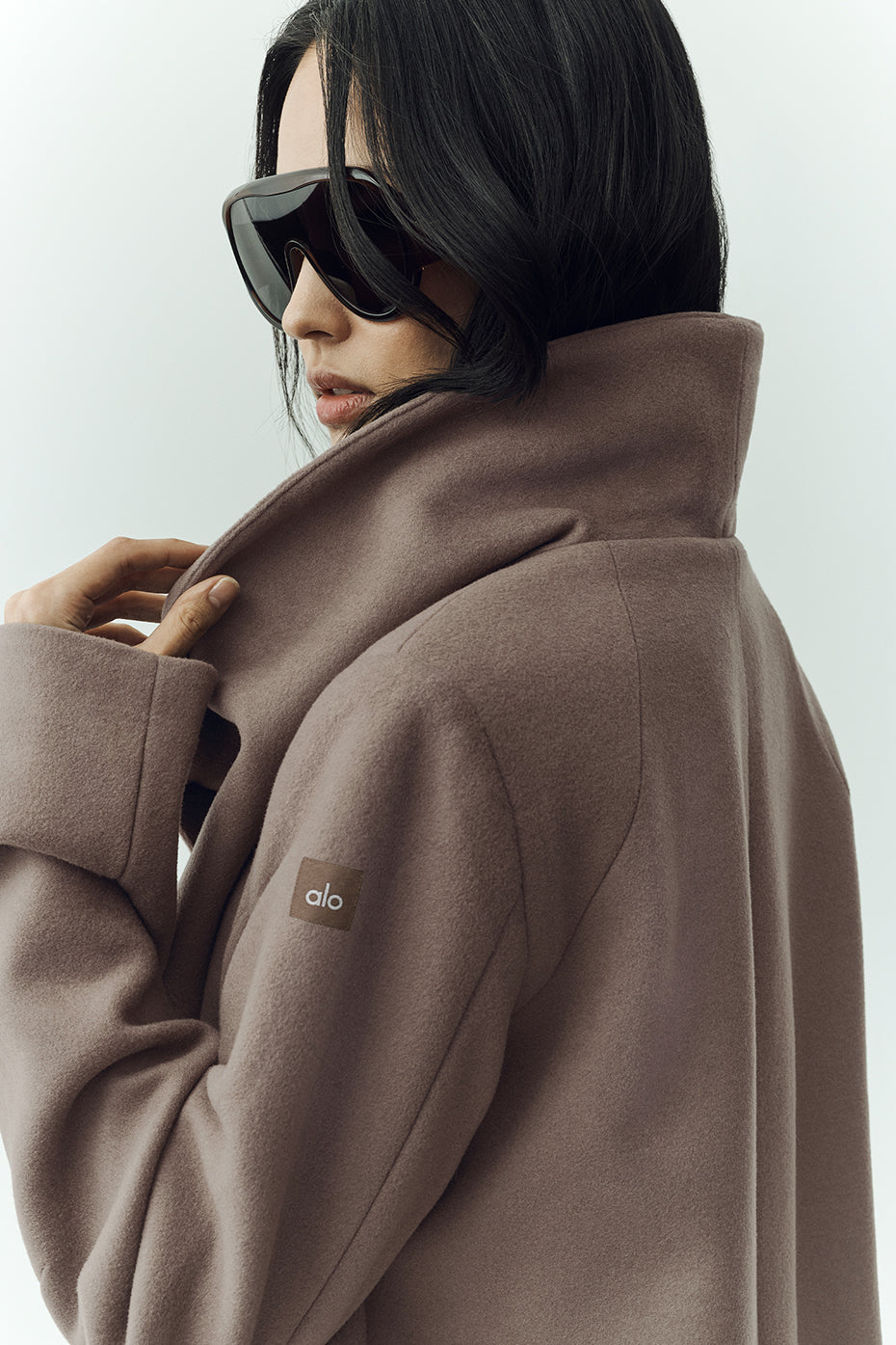 Wool Blend Nightfall Long Coat - Alpine Cocoa Heather