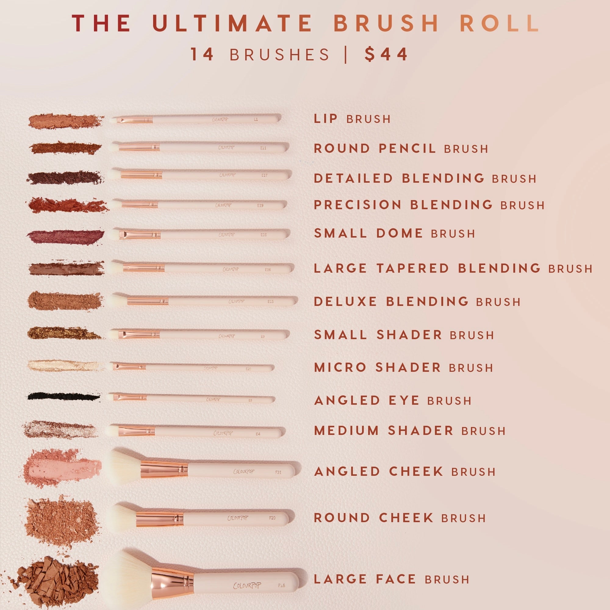 ColourPop - Ultimate Brush Roll