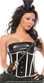 Plus Size Black and White Waist Cincher