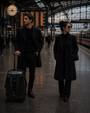 iPixi - Galaxy Voyager LED Smart Travel Black Suitcase