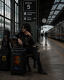 iPixi - Titan Screen LED Smart Travel Black Suitcase