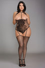 Cupless Net Teddy Bodystocking
