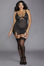 Plus Size Fishnet Cage Chemise