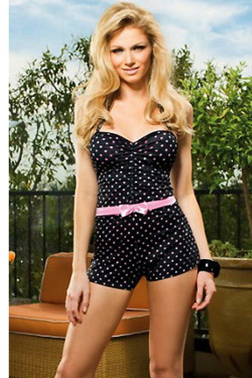 Retro Tease Polka Dot Romper