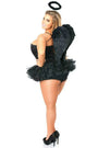 Flirty Dark Angel Corset Costume