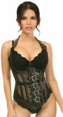 Steel Boned Fishnet Underbust Corset