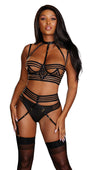 Multi Strap Cage Bra Set