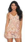 Plus Size Blush Lace Chemise