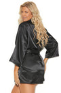Plus Size Sexy Satin Robe