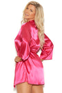 Plus Size Sexy Satin Robe