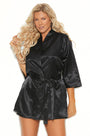 Plus Size Sexy Satin Robe