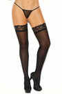 Stay Up Everyday Lace Top Opaque Thigh Highs