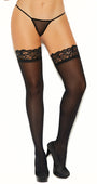 Stay Up Everyday Lace Top Opaque Thigh Highs