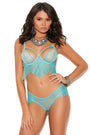 Turquoise Underwire Cami Set