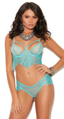 Turquoise Underwire Cami Set
