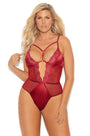Plus Size Burgundy Beauty Teddy