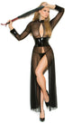 Mesh and Vinyl Gown
