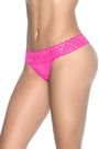 Microfiber and Lace Thong