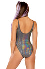Metallic Spaghetti Strap Bodysuit