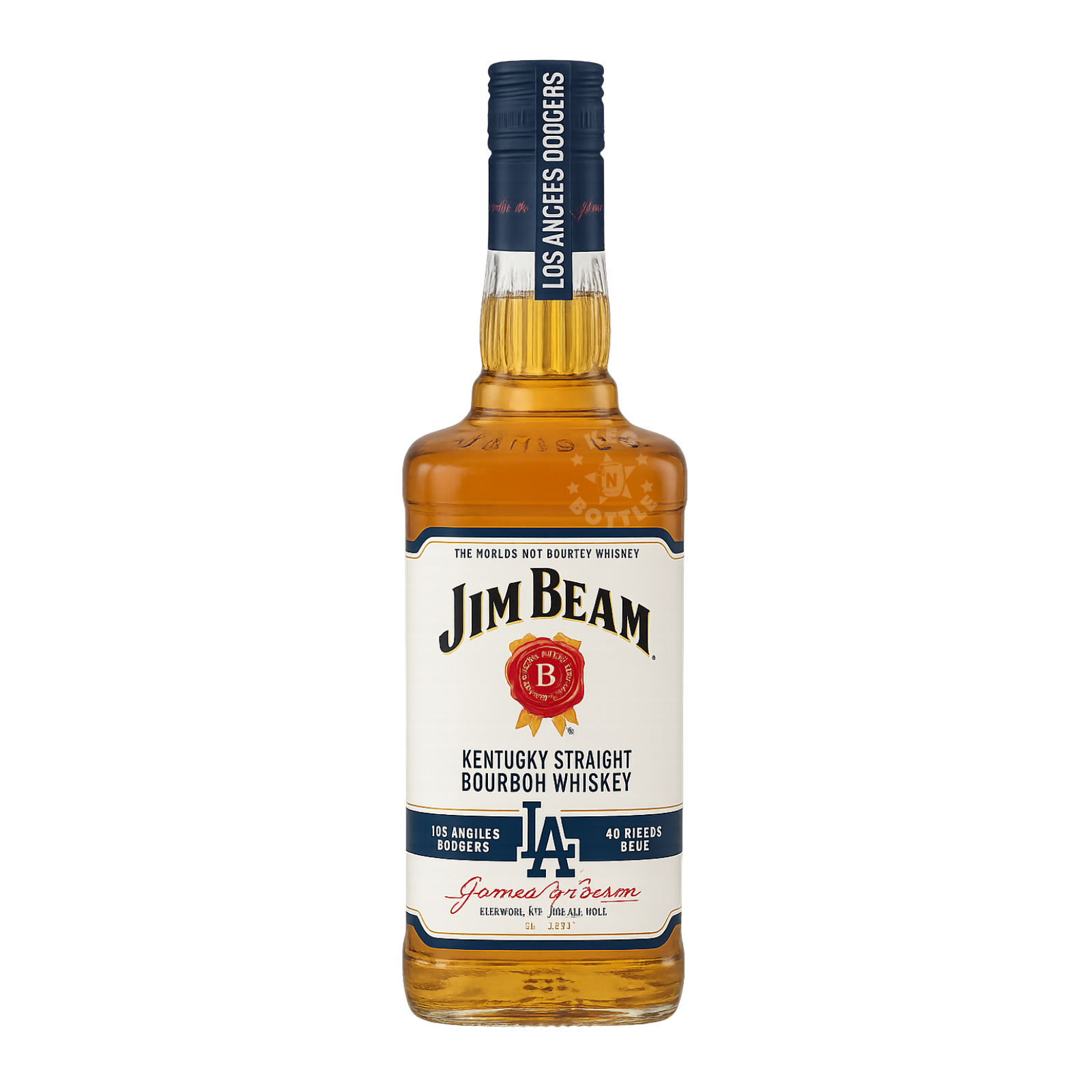 Jim Beam Kentucky Straight Bourbon Whiskey LA Dodgers 60th Anniversary (750 ml)