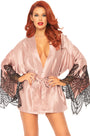Rose Satin Robe