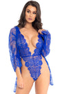 Lace Teddy and Robe Set