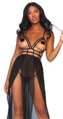 Cupless Cage Lingerie Gown