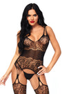 Rose Lace Bodystocking