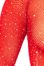 Rhinestone Fishnet Bodysuit