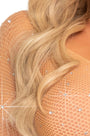 Rhinestone Fishnet Bodysuit