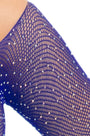 Rhinestone Fishnet Bodysuit