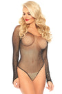 Rhinestone Fishnet Bodysuit