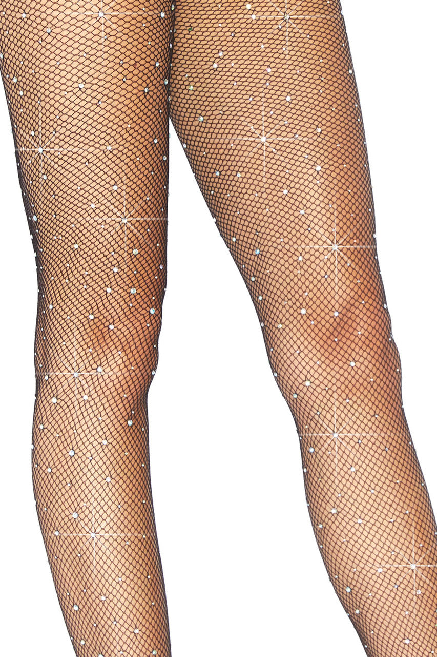 Rhinestone Fishnet Tights