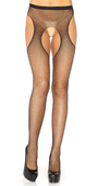 Rhinestone Suspender Pantyhose