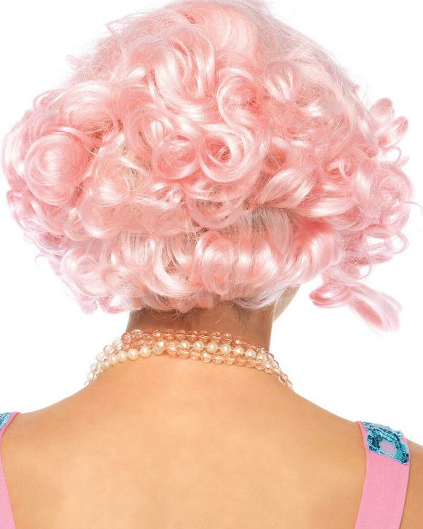 Pink Pastel Curly Bob Wig