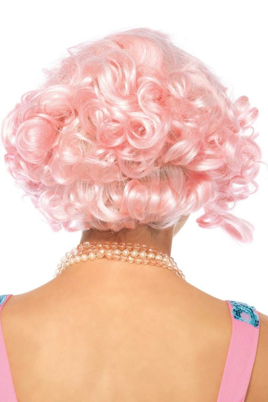 Pink Pastel Curly Bob Wig