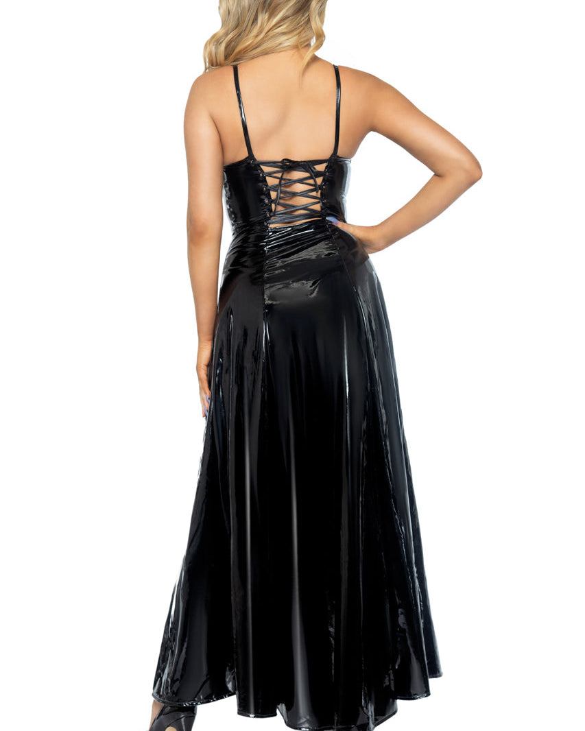Black Vinyl Gown