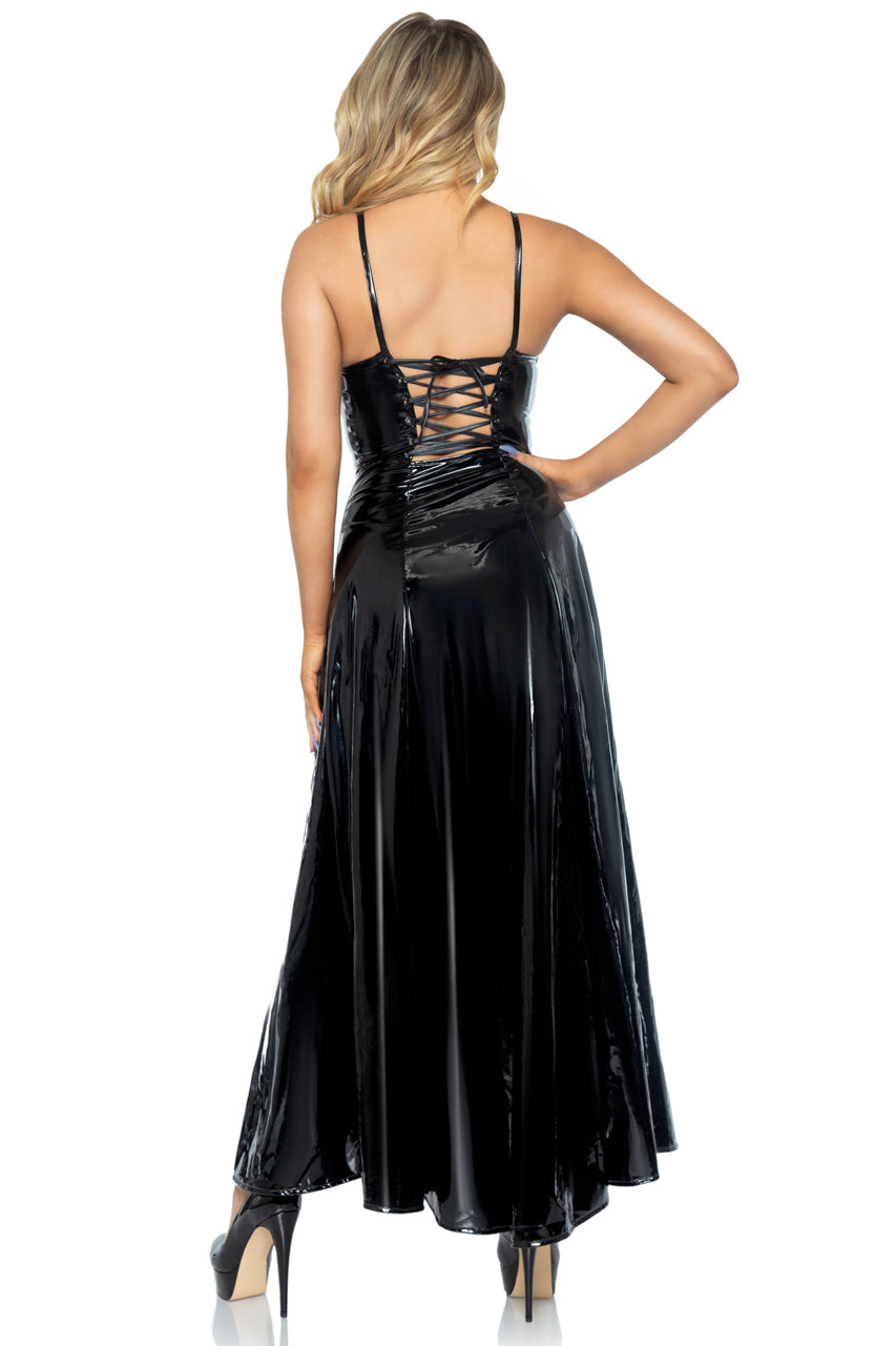 Black Vinyl Gown