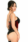Red Velvet Underwire Waist Cincher Corset