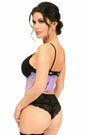 Lavender Sheer Lace Underwire Corset