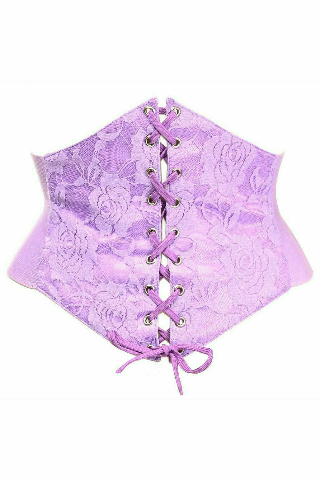 Purple Lace Corset Belt Cincher