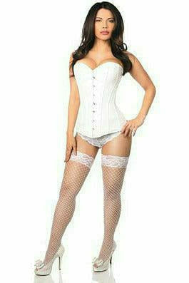 White Brocade Corset