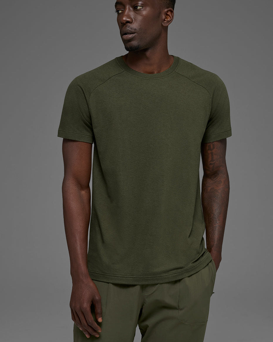 Triumph Raglan Tee - Green Olive